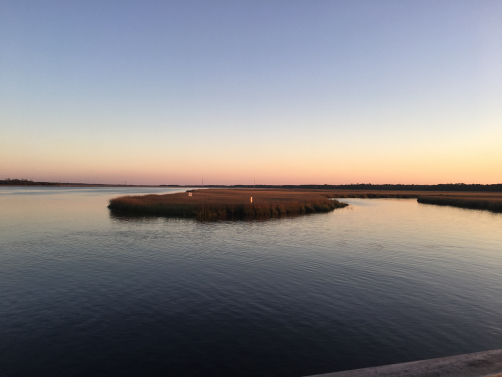 Serene sunrise over Green Creek