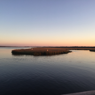Serene sunrise over Green Creek